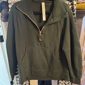 lululemon athletica Green Half-Zip Sweatshirt